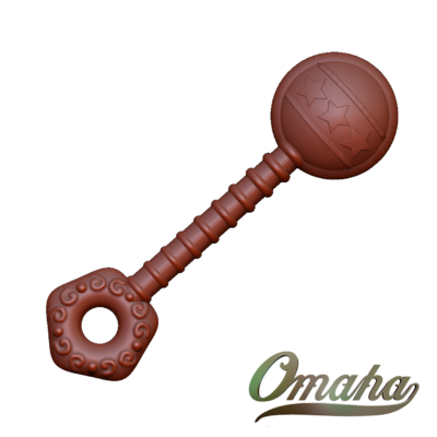 Custom derby cover design - baby rattle