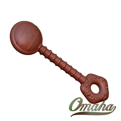 Custom derby cover design - baby rattle