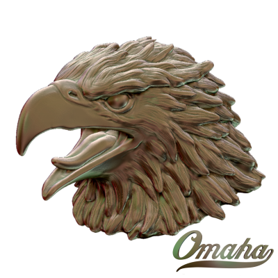 Custom derby cover design - Eagle head