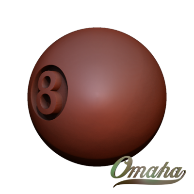Custom derby cover design - eight ball