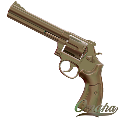 Custom derby cover design - revolver