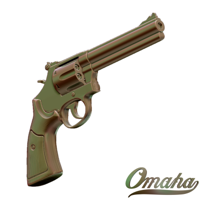 Custom derby cover design - revolver