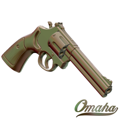 Custom derby cover design - revolver