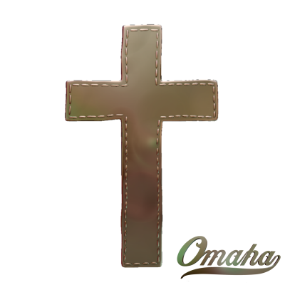 Custom derby cover design - stitched cross