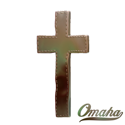 Custom derby cover design - stitched cross