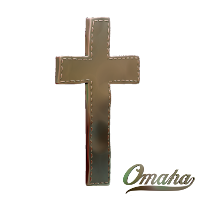 Custom derby cover design - stitched cross