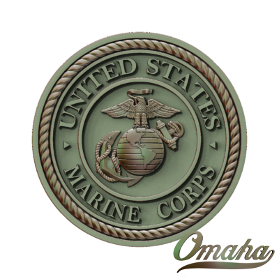 Custom derby cover design - USA Marine corps with rope