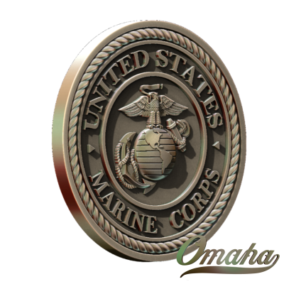 Custom derby cover design - USA Marine corps with rope