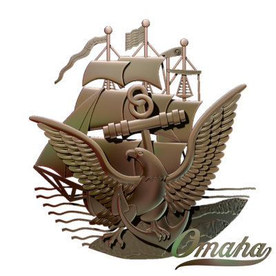 Custom derby cover design - ship with eagle