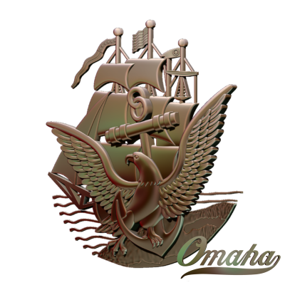 Custom derby cover design - ship with eagle