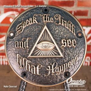 Speak the Truth And See What Happens custom derby cover