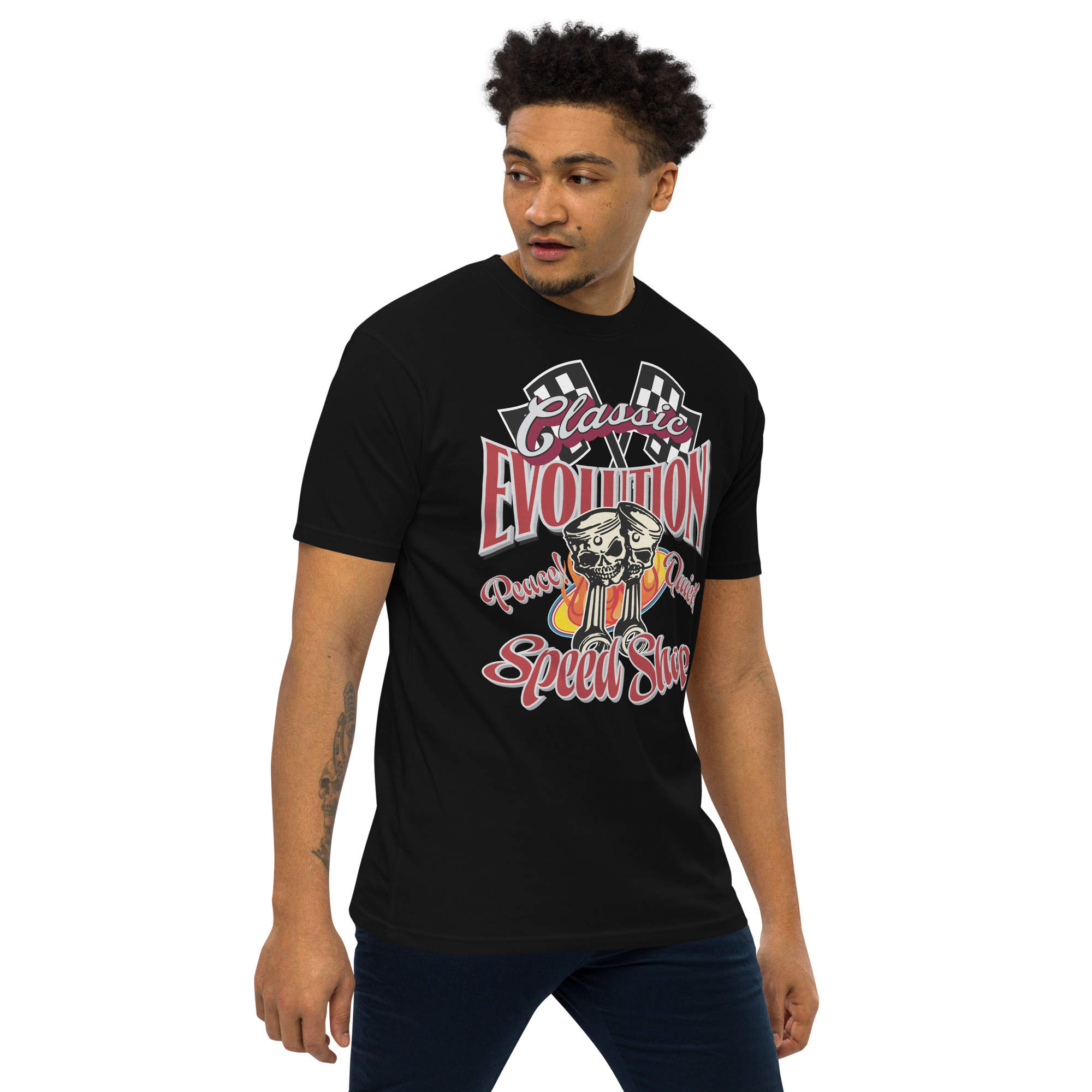 Classic Evolution Speed Shop Men's Tee - Image 3