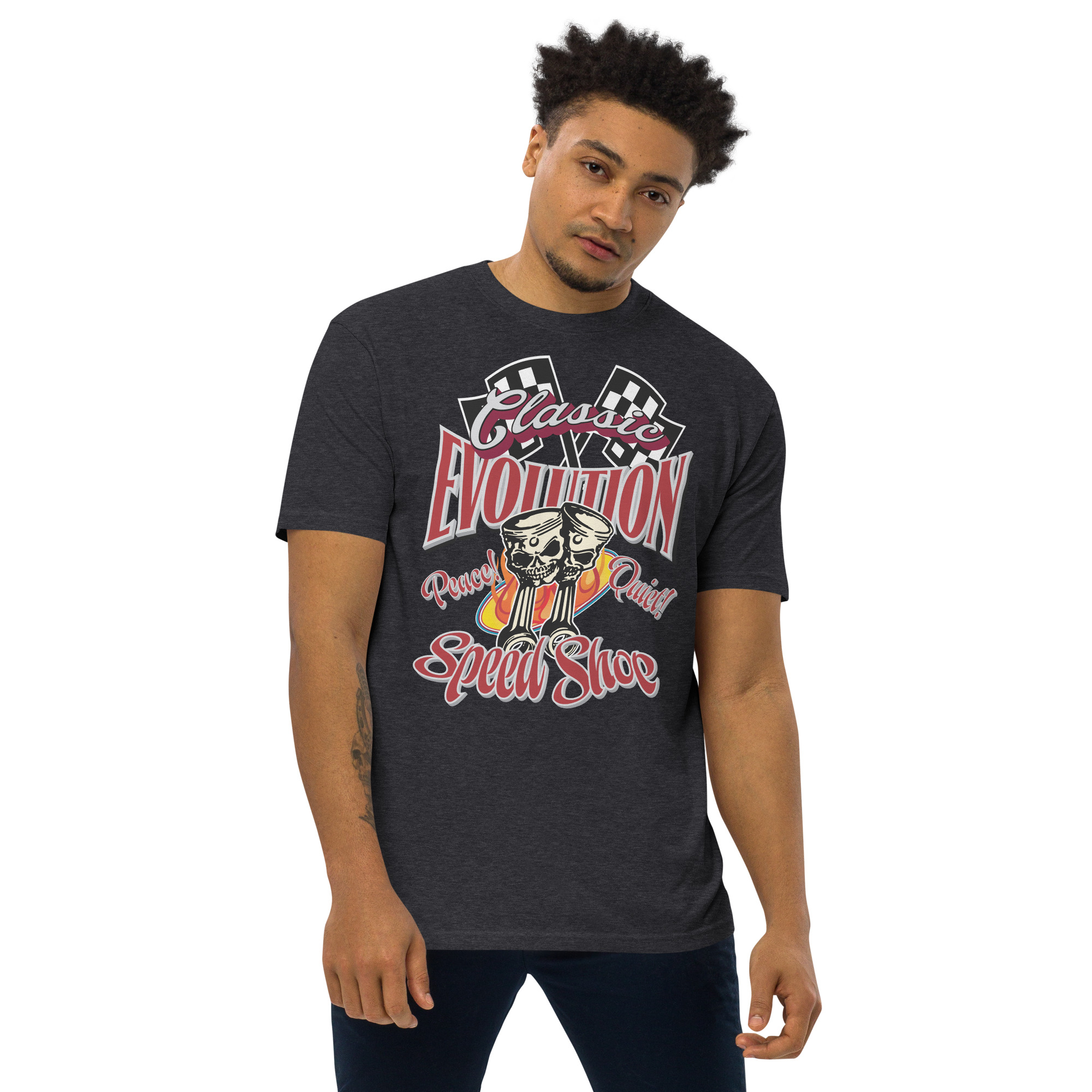Classic Evolution Speed Shop Men's Tee - Image 7