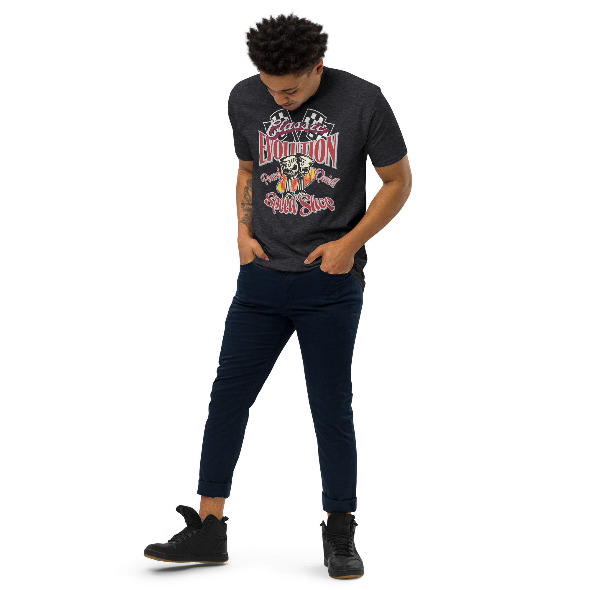 Classic Evolution Speed Shop Men's Tee - Image 10