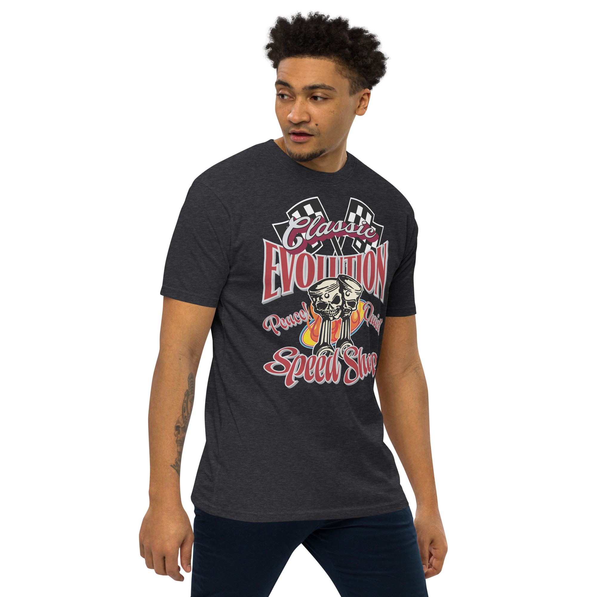 Classic Evolution Speed Shop Men's Tee - Image 9
