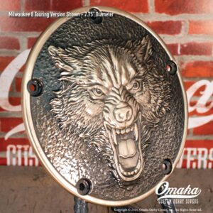 Lone Wolf Custom Derby Cover for Harley-Davidson motorcycles