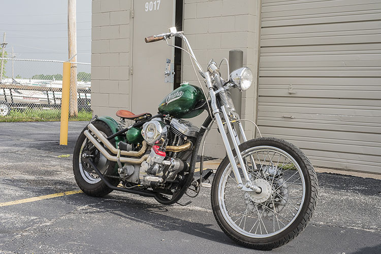 Bobber style motorcycle