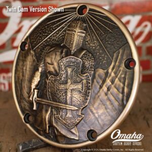Christian Warrior Knights Templar Custom Derby Cover