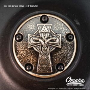 Irish Cross custom timing cover for Harley-Davidson Twin Cam motor