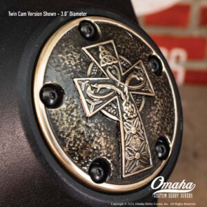 Irish Cross custom timing cover for Harley-Davidson Twin Cam motor