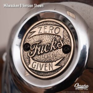 Custom timing cover for harley davidson milwaukee 8 motor with zero fucks given design