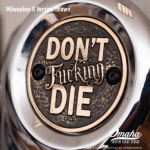 Custom timing cover for Milwaukee 8 engine with 