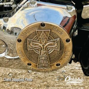 Irish Cross With Apostles Custom Derby Cover