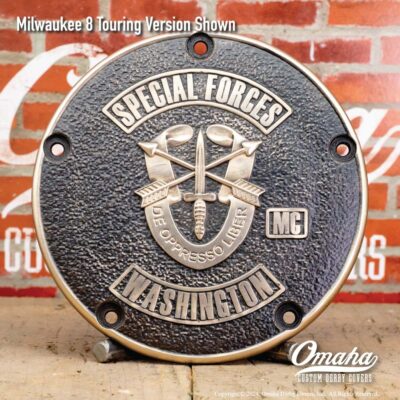 Special Forces MC Custom Derby and Timing Cover Set