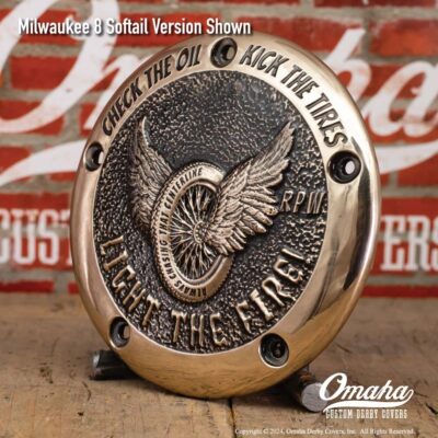 Winged Tire Custom Derby Cover and Timing Cover Set