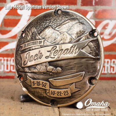 Mountain Scene Memorial Custom Derby Cover