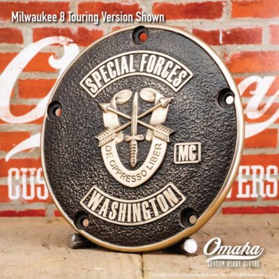 Special Forces MC Custom Derby and Timing Cover Set