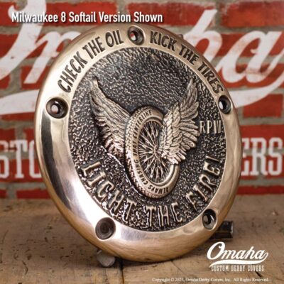 Winged Tire Custom Derby Cover and Timing Cover Set