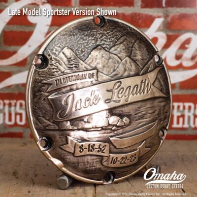 Mountain Scene Memorial Custom Derby Cover