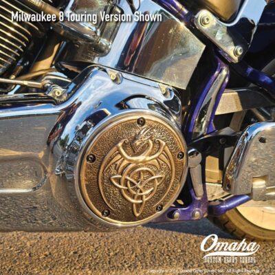 Celtic Dragon Custom Derby Cover