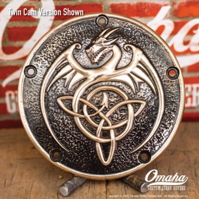 Celtic Dragon Custom Derby Cover