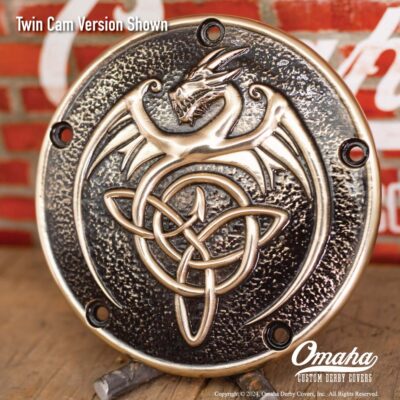 Celtic Dragon Custom Derby Cover