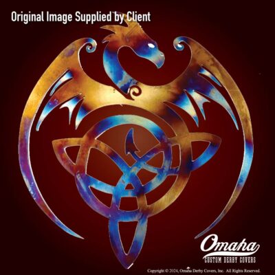 Celtic Dragon Custom Derby Cover