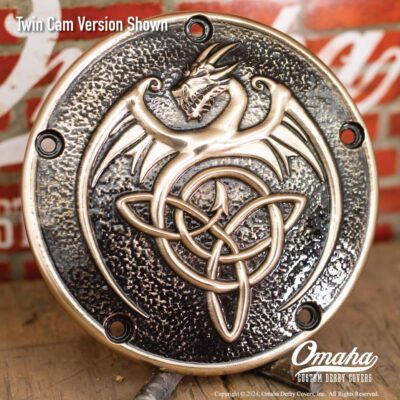 Celtic Dragon Custom Derby Cover