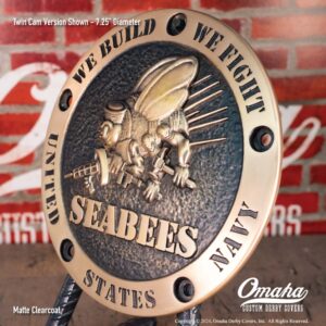 US Navy SeaBees custom derby cover