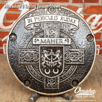 Hoka Hey Motorcycle Challenge Custom Derby Cover for Harley-Davidson Motorcycle