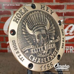 Custom Harley-Davidson Derby Cover for Hoka Hey Motorcycle Challenge