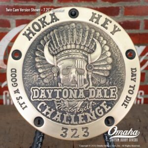 Custom Harley-Davidson Derby Cover for Hoka Hey Motorcycle Challenge