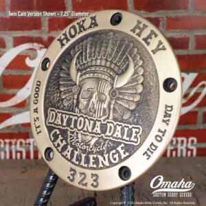 Custom Harley-Davidson Derby Cover for Hoka Hey Motorcycle Challenge