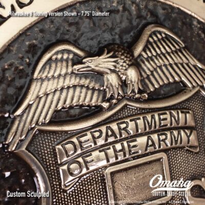 US Army Counterintelligence Custom Derby Cover for Harley-Davidson Motorcycle