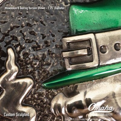 Celtic character custom derby cover for Harley-Davidson motorcycles
