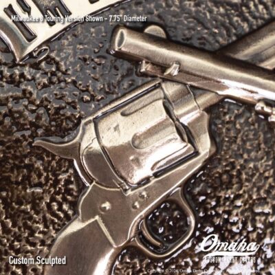 Tombstone Val Kilmer tribute custom derby cover for Harley-Davidson motorcycles.