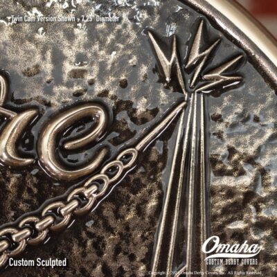 Wire Dawgs Custom Derby Cover for Harley-Davidson motorcycle