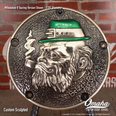 Celtic character custom derby cover for Harley-Davidson motorcycles