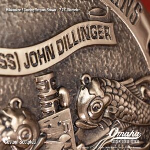 US Navy Submarine Veteran custom derby cover for Harley-Davidson motorcycles