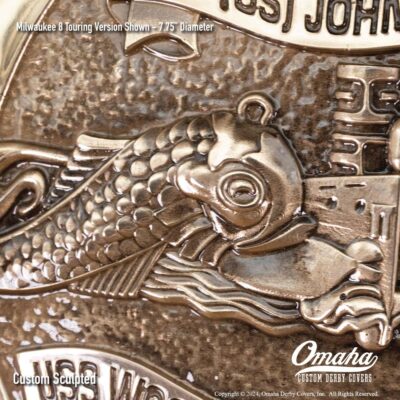 US Navy Submarine Veteran custom derby cover for Harley-Davidson motorcycles